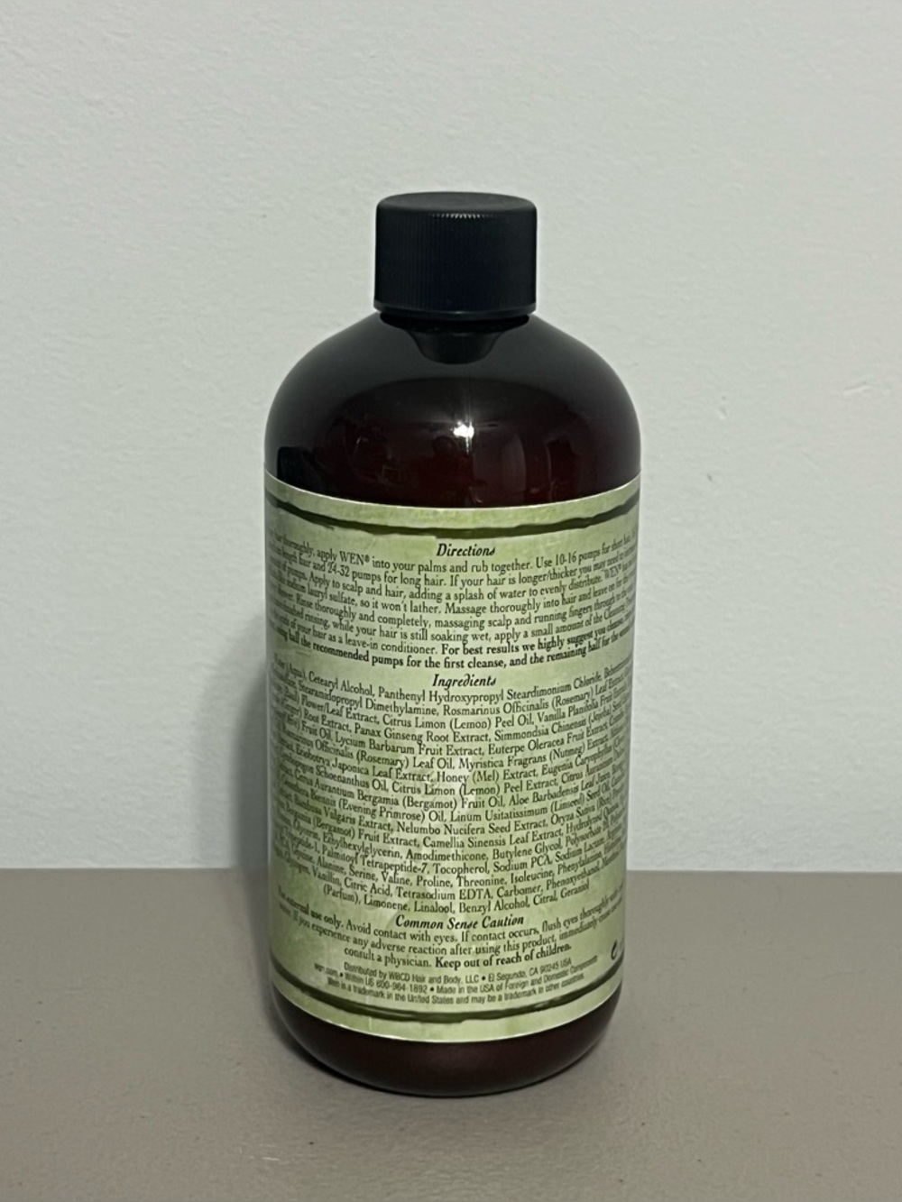 Wen SixThirteen Lemon Rosemary Vanilla Bean Ultra Nourishing Cleansing 12oz New - Picture 2 of 3